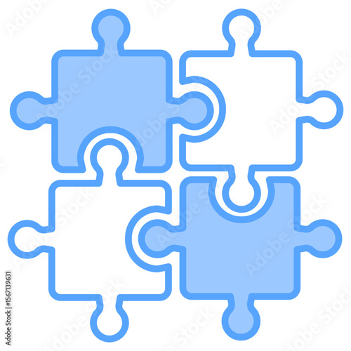 Puzzle Blue Icon