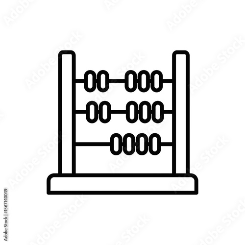 Abacus icon representing investment banking in vector style  