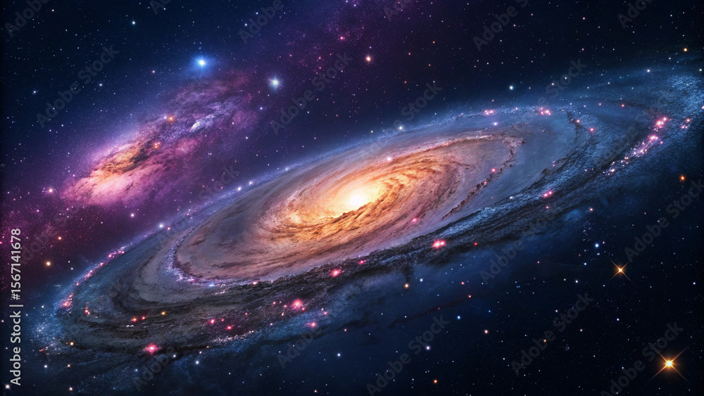 Fototapeta premium space galaxy in space