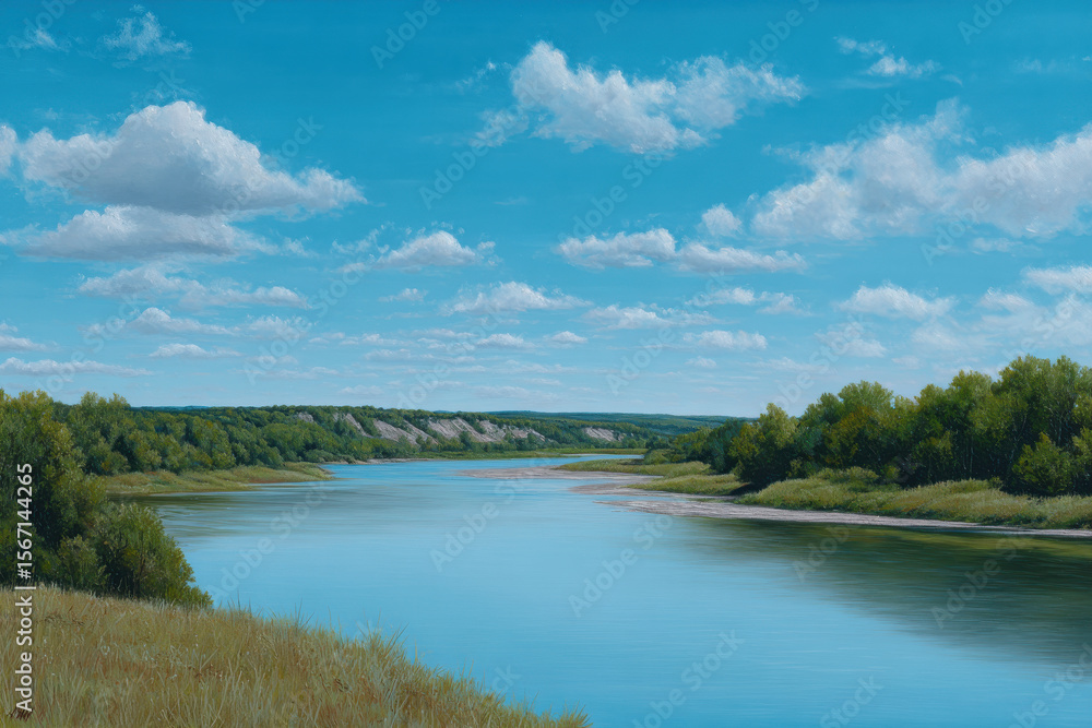 Obraz premium A serene landscape capturing the essence of tranquility and inner peace.