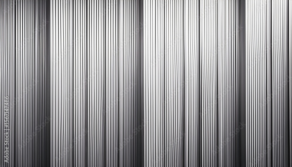 Obraz premium modern white metal panels background abstract geometric surface with vertical lines and subtle gray gradient