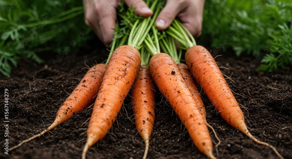 From the Soil - A Bunch of Freshly Harvested Carrots From the Soil - A Bunch of Freshly Harvested Carrots