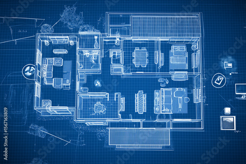 Smart House Blueprint - IoT Floor Plan of a Smart Home