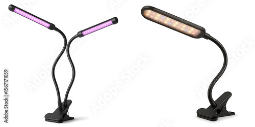 Flexible Clamp LED Grow Light Isolated