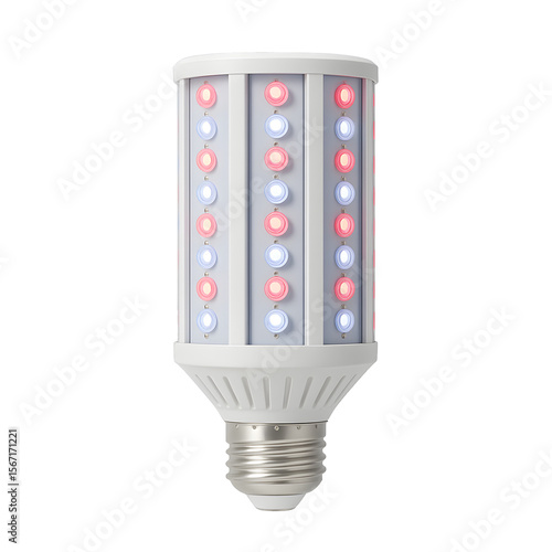 Full-Spectrum E27 Corn-Style LED Grow Bulb Isolated