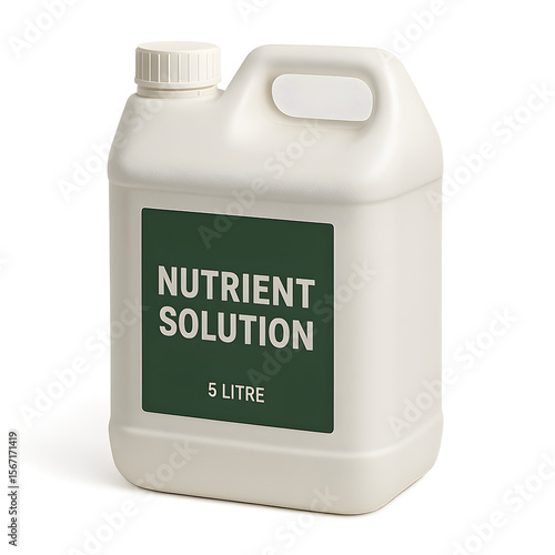  5-Litre Hydroponic Nutrient Solution Can Isolated