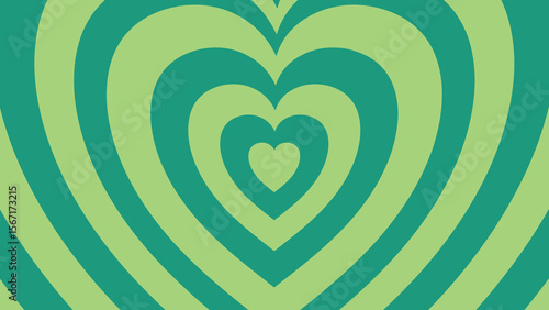 Colorful Concentric Heart Patterned Designs for Social Media and animation, ready to use