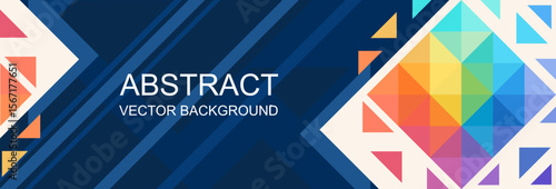 abstract background with retro effect prismatic