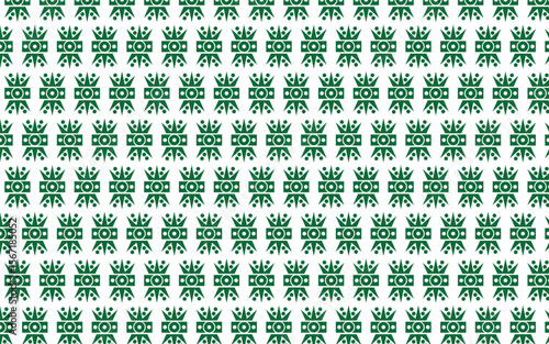 Seamless Pattern of Pakistan Flag Icons for Independence Day Background Vector