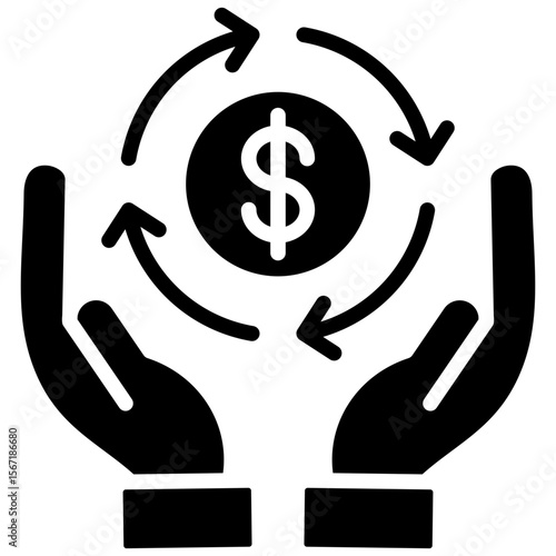 Roi glyph icon