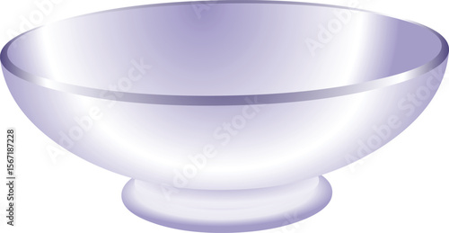 A smooth, white ceramic bowl for serving.