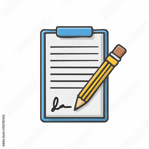 illustration d'un document à signer