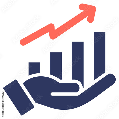 Cash Flow glyph color icon