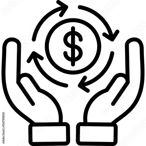 Roi line icon