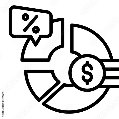 Break Even line icon