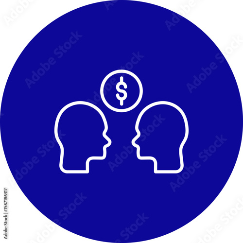 Corruption  Vector Line Pink Circle Icon Design