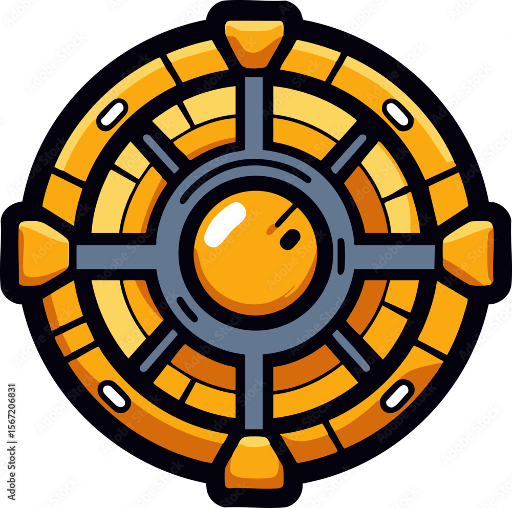 Obraz premium full-shot of a Cutlass icon The background col