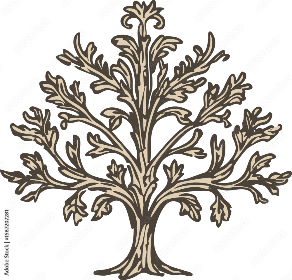 Obraz premium full-shot of a Lancewood icon The background c
