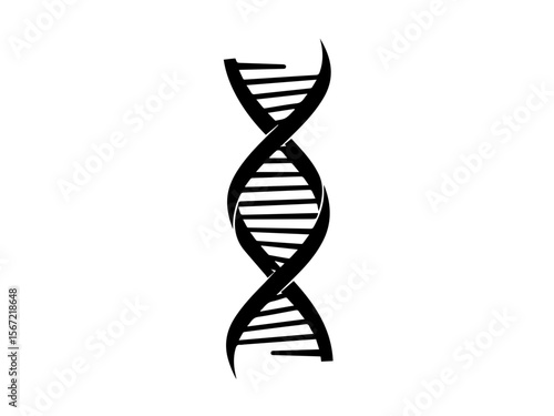 dna helix on white background