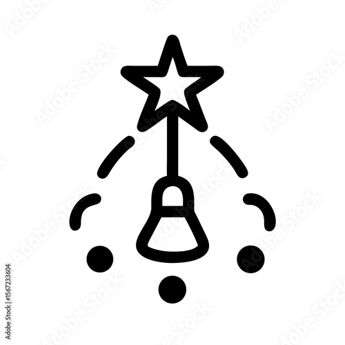 Halloween tinsel icon