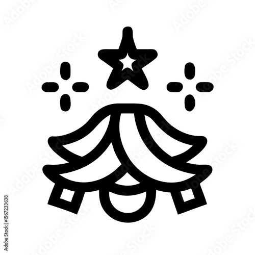 Halloween tinsel icon