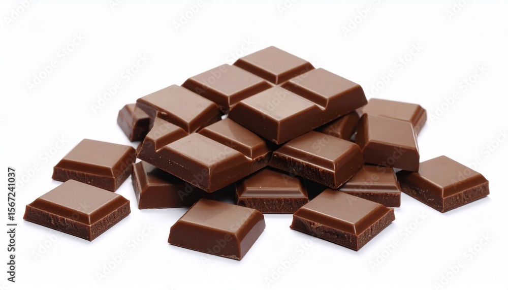 chocolate on white background chocolate on white background