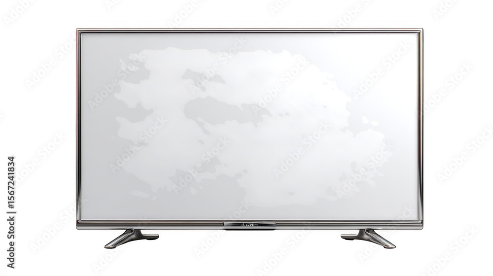 Fototapeta premium Whiteboard with metal frame on black background for mockup isolated on transparent background