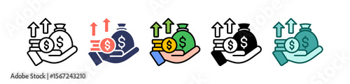 Profit multiple icon