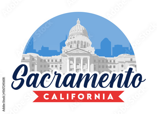 sacramento california with beautiful view