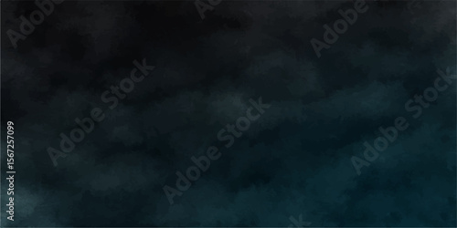 Dark stormy clouds and smoke texture on a black background
