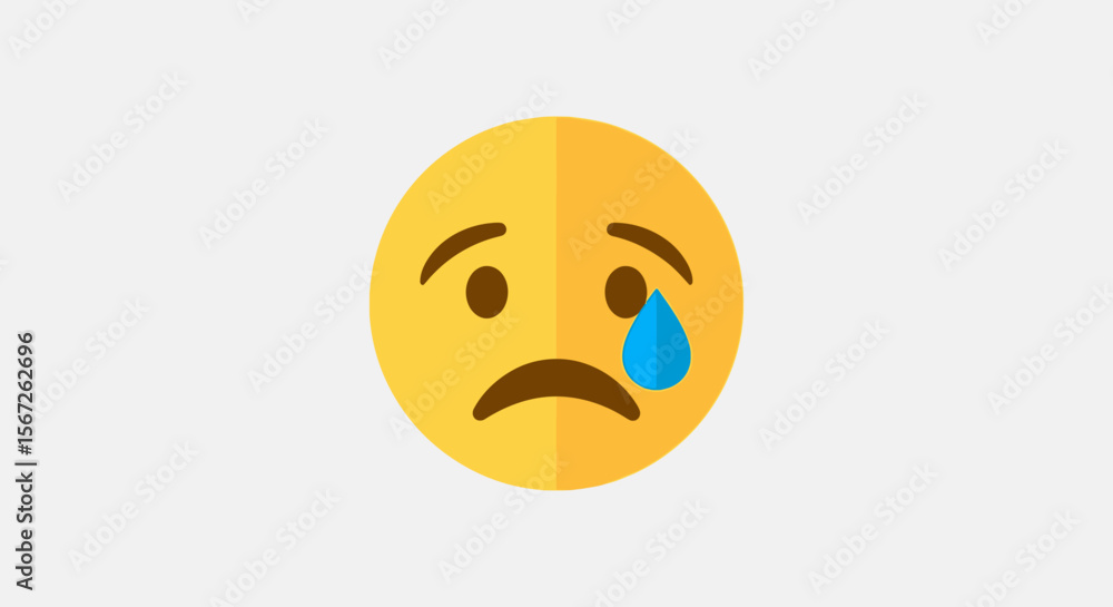 Fototapeta premium World Emoji Day Exploring the Sadness Emoji and its Impact on Global Communication