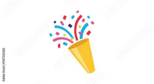 Celebrate World Emoji Day with Colorful Party Poppers and Confetti!