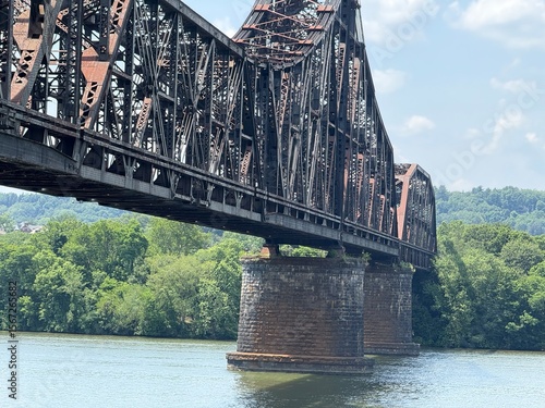 old bridge over the river