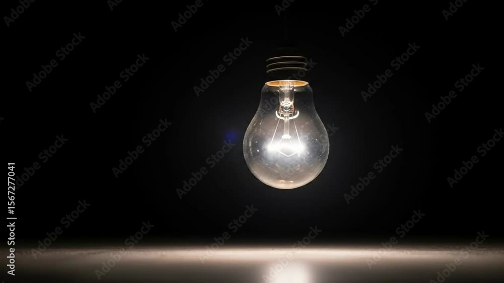 Glowing Lightbulb in Darkness Illumination Ideas Inspiration Hope. Glowing Lightbulb in Darkness Illumination Ideas Inspiration Hope.