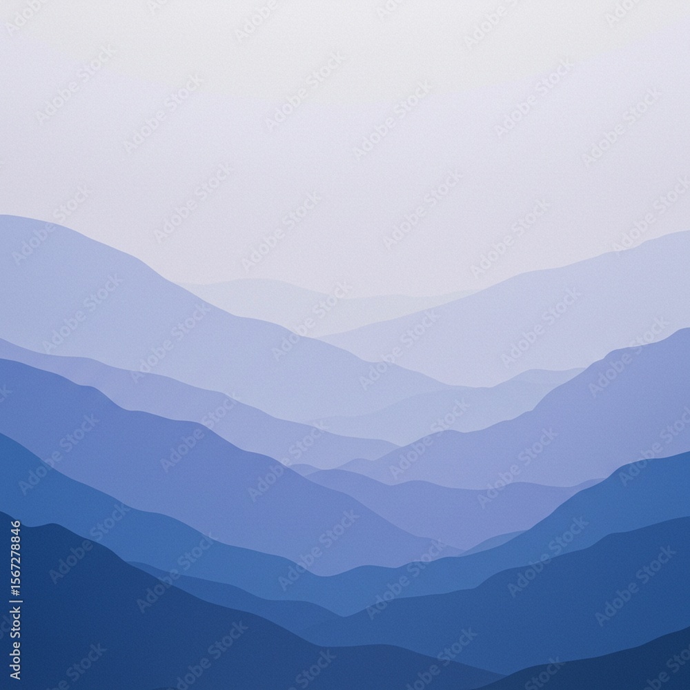 Obraz premium Misty mountain range landscape