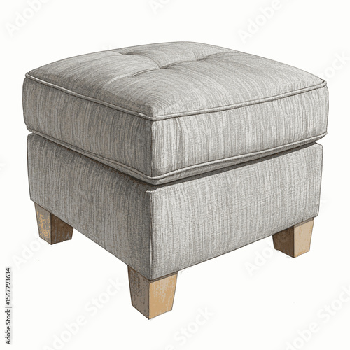Silver Still Post Minimalist chair Gray isolated watercolor vector illustration svg