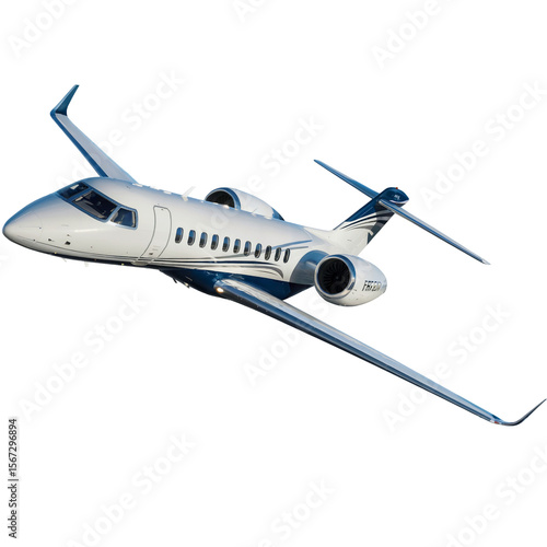 Wallpaper Mural Private jet airplane aircraft travel luxury aviation transport design isolated on transparent background Torontodigital.ca