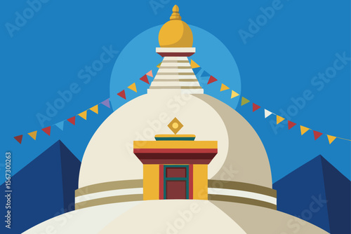 buddhist stupa in kathmandu nepal