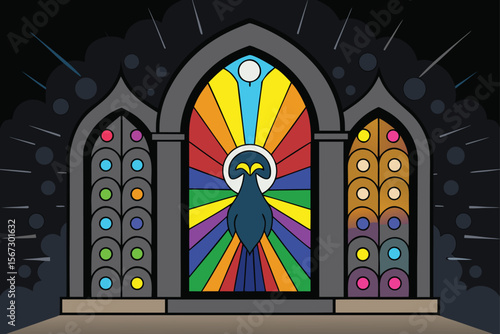 stained glass window