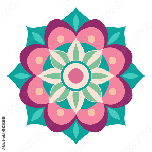 A curated series of miniature mandalas in diverse floral and geometric styles, arranged like a visual sampler.