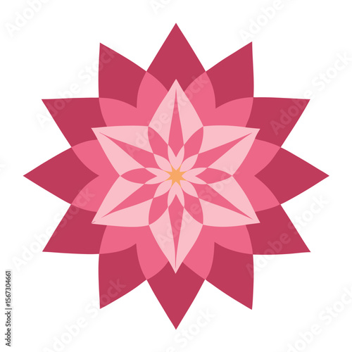 41. A zen-style monochrome mandala composed of repeating circular motifs and meditative spacing.