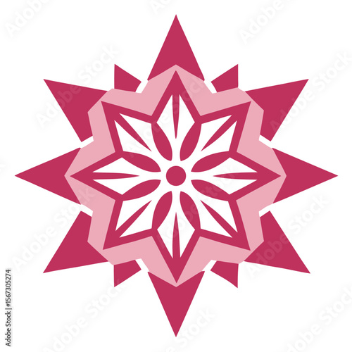 Black and White Symmetric Mandala Reflecting Traditional Design Mastery