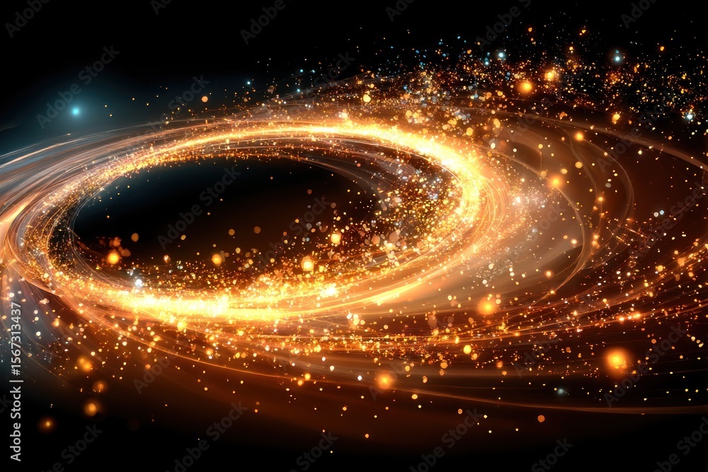 Obraz premium Abstract glowing spiral