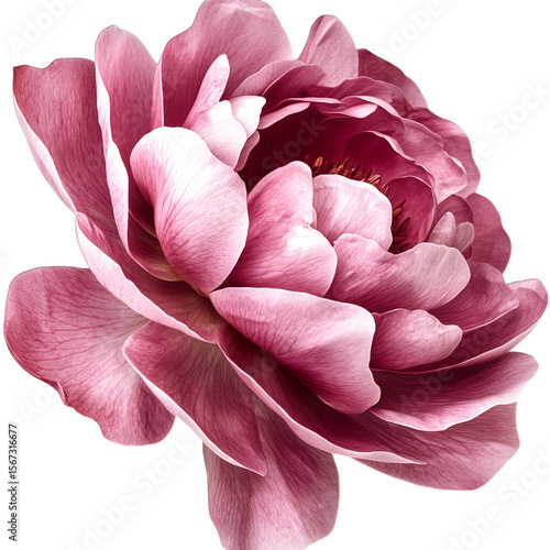 pink rose petals isolated on transparent background png

