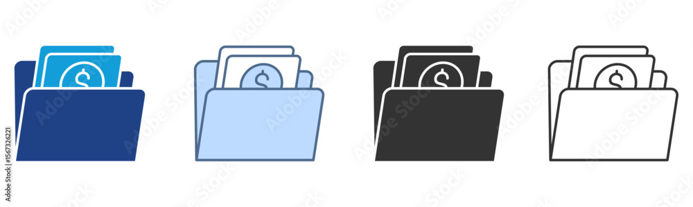 Portfolio Icon Set Multiple Style Collection Portfolio Icon Set Multiple Style Collection