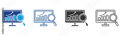 Monitoring Icon Set Multiple Style Collection