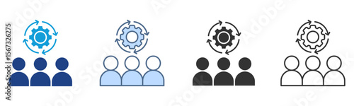 Resources Icon Set Multiple Style Collection