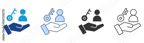 Ownership Icon Set Multiple Style Collection