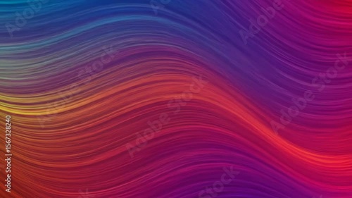 Wallpaper Mural Dynamic Flowing Gradient: Abstract Colorful Wavy Lines Background Animation Torontodigital.ca