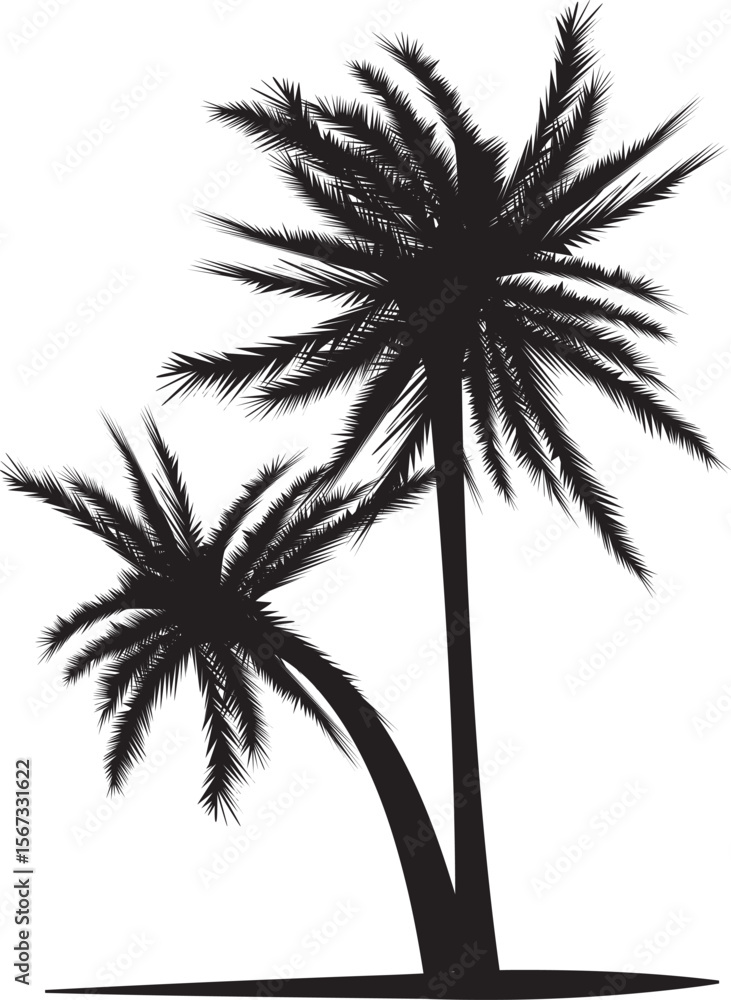 Fototapeta premium palm tree silhouette